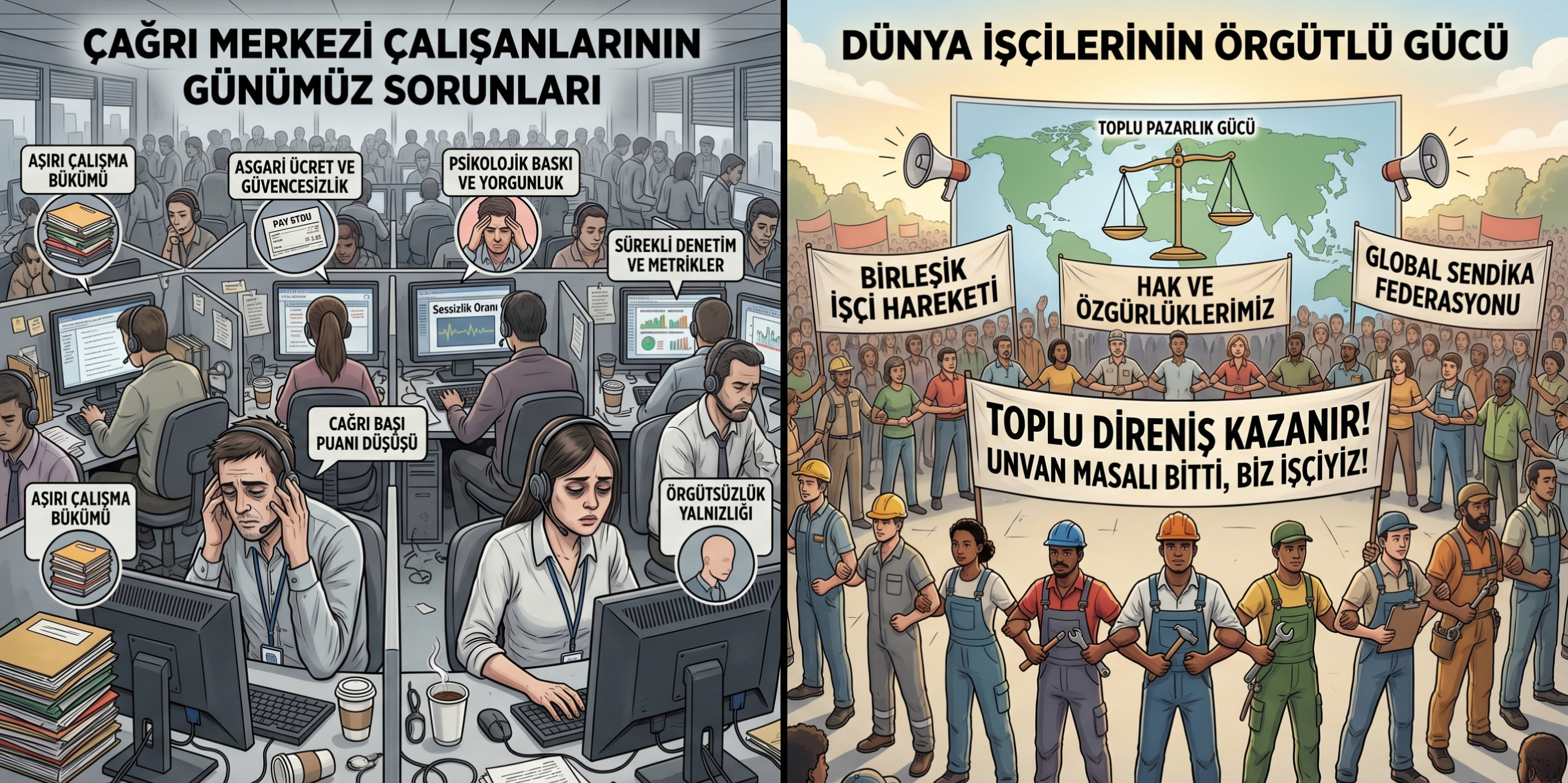 Kulaklığın Ardındaki Fabrika: Çağrı Merkezlerinde Algoritmik Tahakküm ve Küresel Direniş