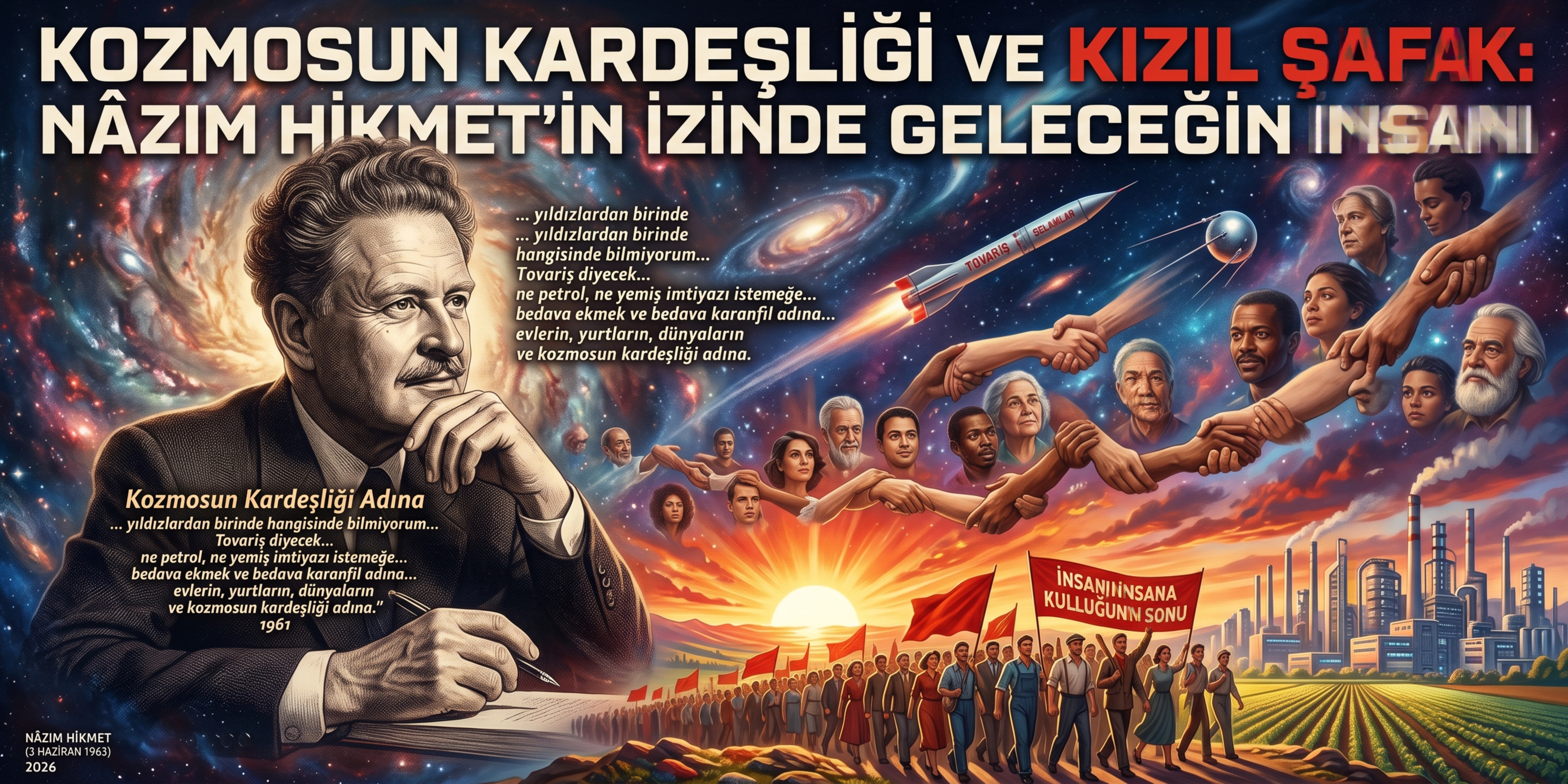 Kozmosun Kardeşliği ve Kızıl Şafak: Nâzım Hikmet’in İzinde Geleceğin İnsanı