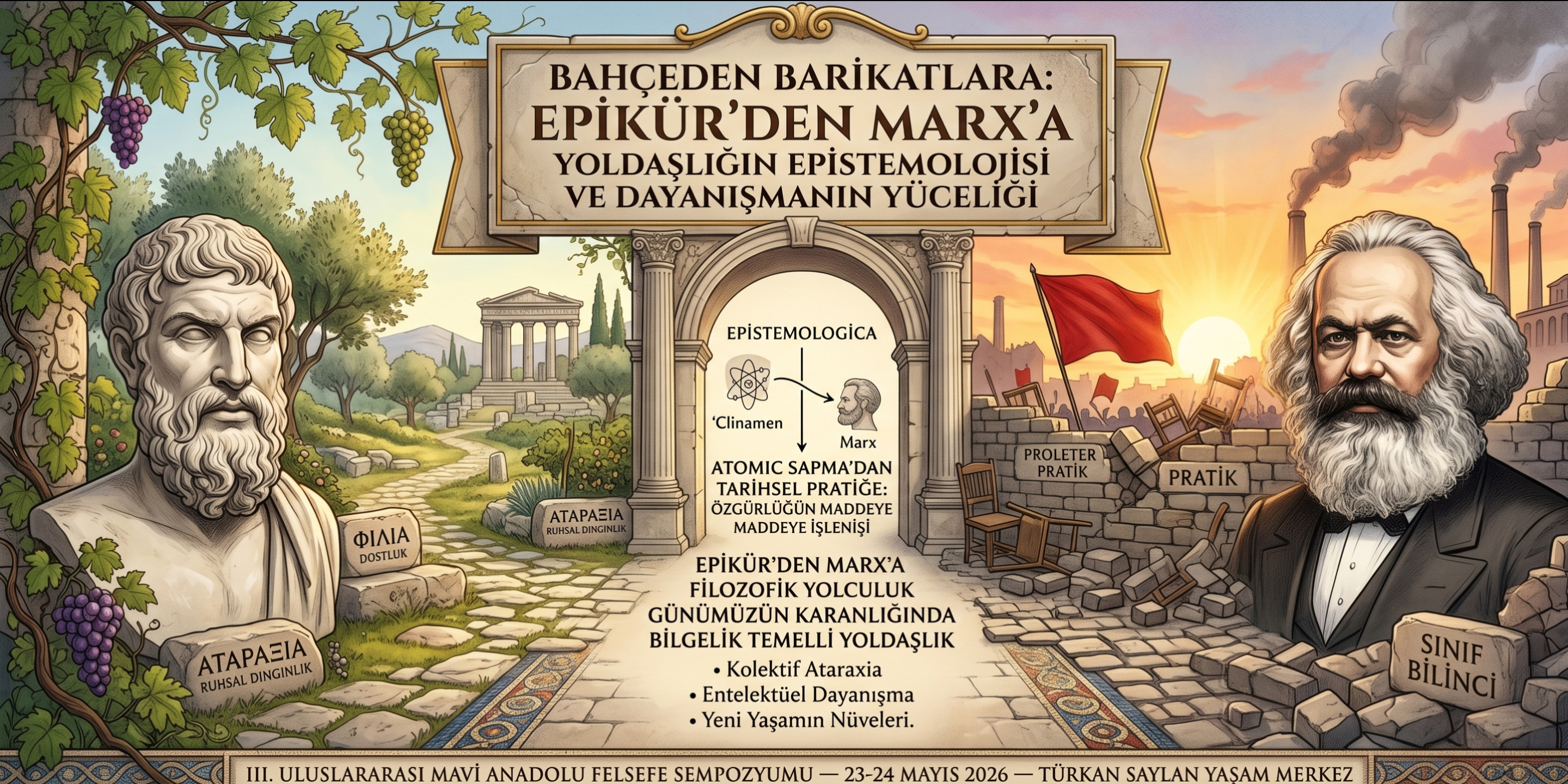 Bahçeden Barikatlara: Epikür’den Marx’a Yoldaşlığın Epistemolojisi ve Dayanışmanın Yüceliği