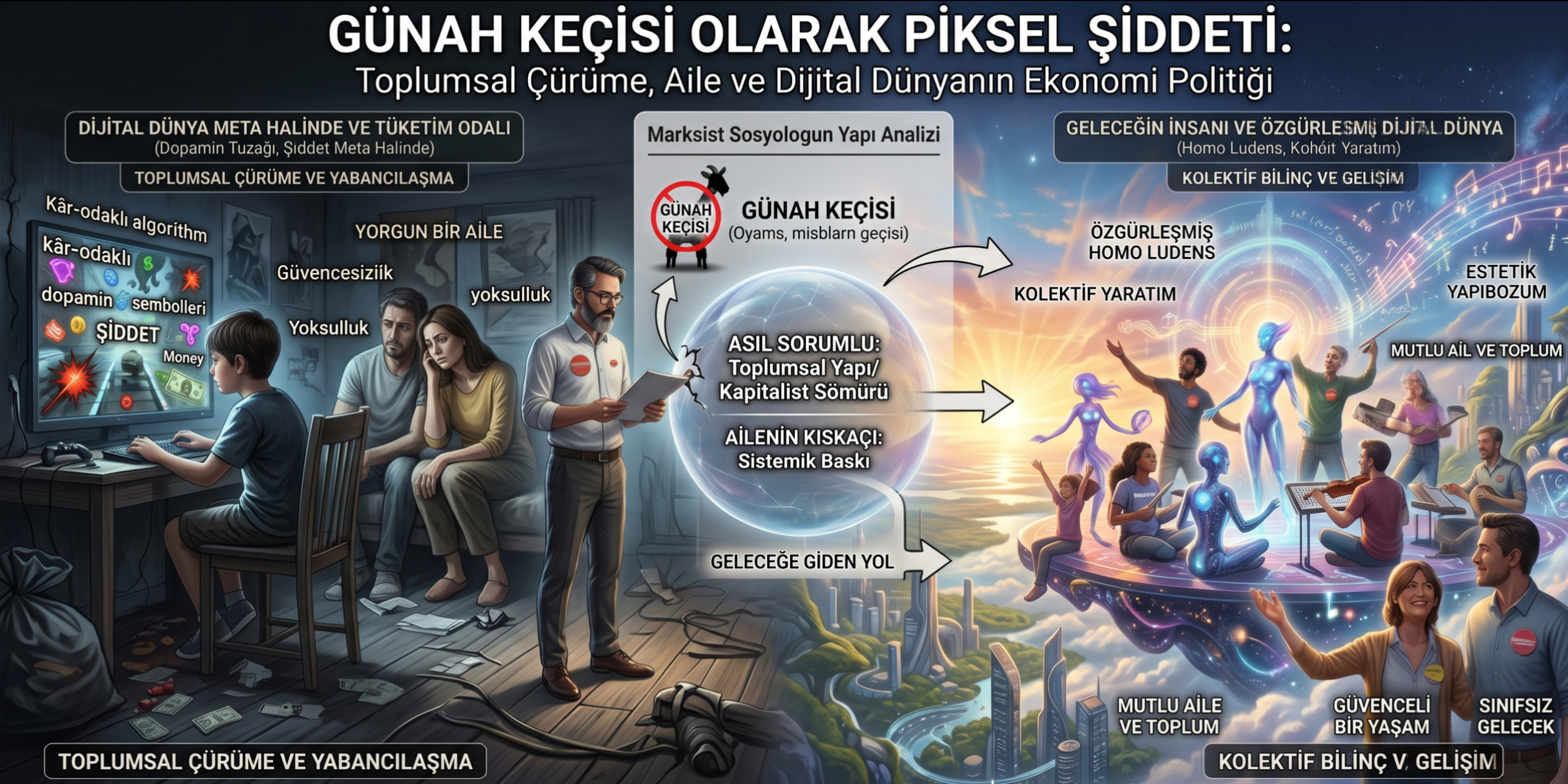 Günah Keçisi Olarak Piksel Şiddeti: Toplumsal Çürüme, Aile ve Dijital Dünyanın Ekonomi Politiği